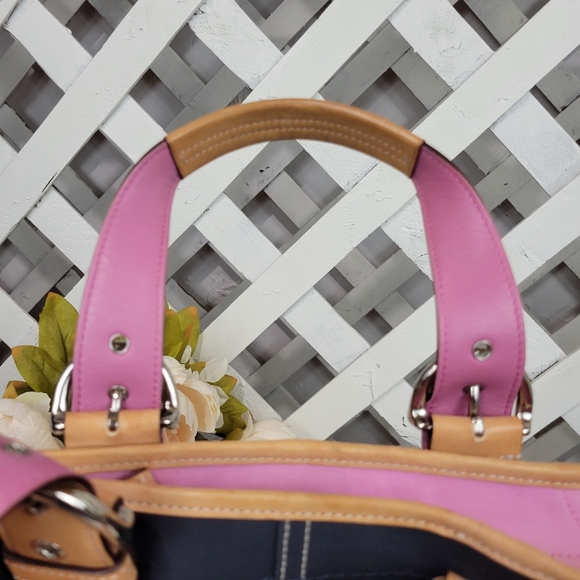 Vintage Coach Mini Soho Canvas and Leather Tote - Picture 14 of 14